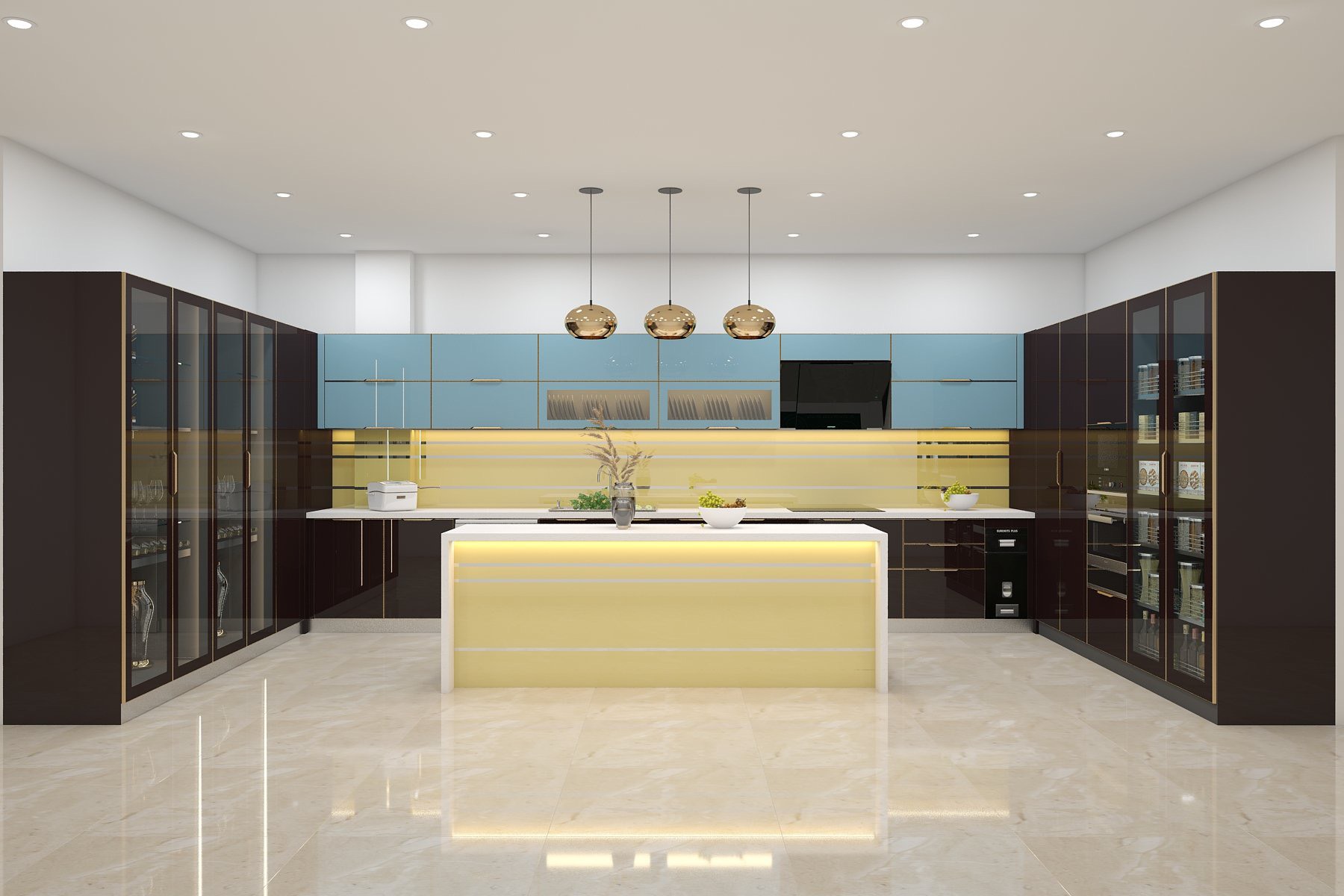 z5181452890079_ac056d6c3958981ea60e41eb3c5979f6 Tủ bếp inox cánh kính chữ U